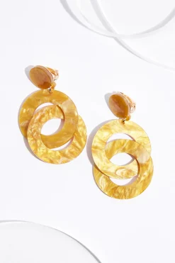 Cato Lucite Linked Clip- On Earrings> Earrings