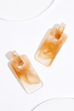 Cato Lucite Rectangle Earrings> Earrings