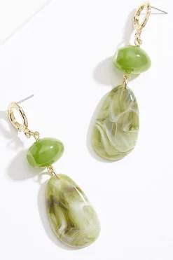 Cato Lucite Stone Dangle Earrings> Earrings