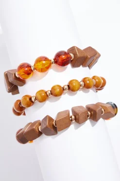 Cato Lucite Wood Bracelet Set> Bracelets