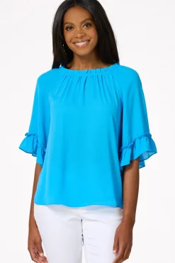 Cato Malibu Ruffled Top> Tops
