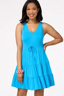 Cato Malibu Tiered Cinched Front Dress> Dresses