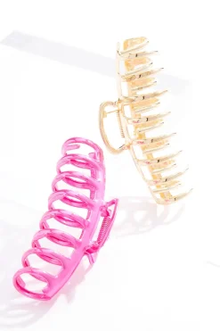 Cato Metallic Claw Clip Set> Hats & Hair