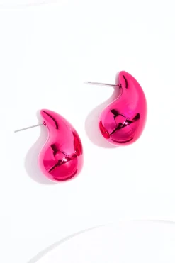 Cato Metallic Tear Earrings> Earrings