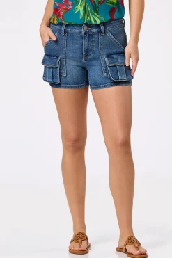 Cato Mid Denim Cargo Shorts> Shorts|Jeans