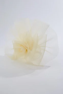 Cato Mixed Netting Ivory Fascinator> Hats & Hair