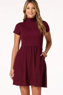 Cato Mock Neck Sweater Dress> Dresses