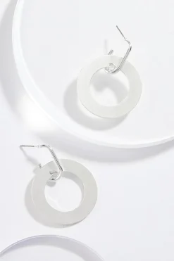 Cato Mod Silver Earrings> Earrings