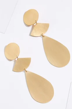 Cato Modern Metal Clip- On Earrings> Earrings