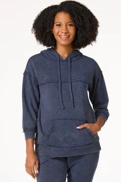 Cato Moody Blue Hoodie> Athleisure|Tops