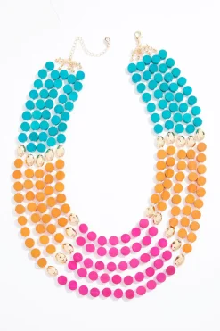 Cato Color Wood Layered Necklace> Necklaces