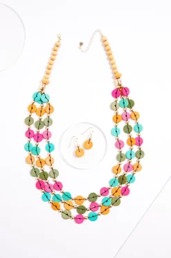 Cato Color Wood Necklace Set> Sets|Necklaces
