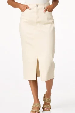 Cato Natural Denim Skirt><noscript><img width=
