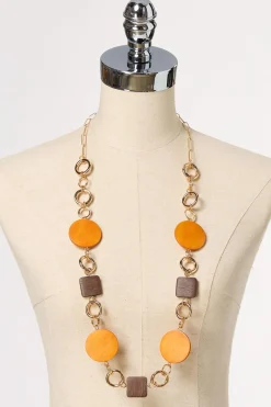 Cato Natural Wood Necklace Set> Sets|Necklaces
