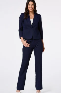 Cato Navy Linen Blazer><noscript><img width=