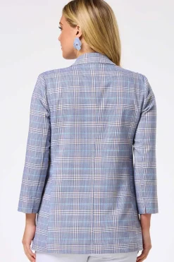 Cato Navy Plaid Blazer> Jackets & Vests|Suiting
