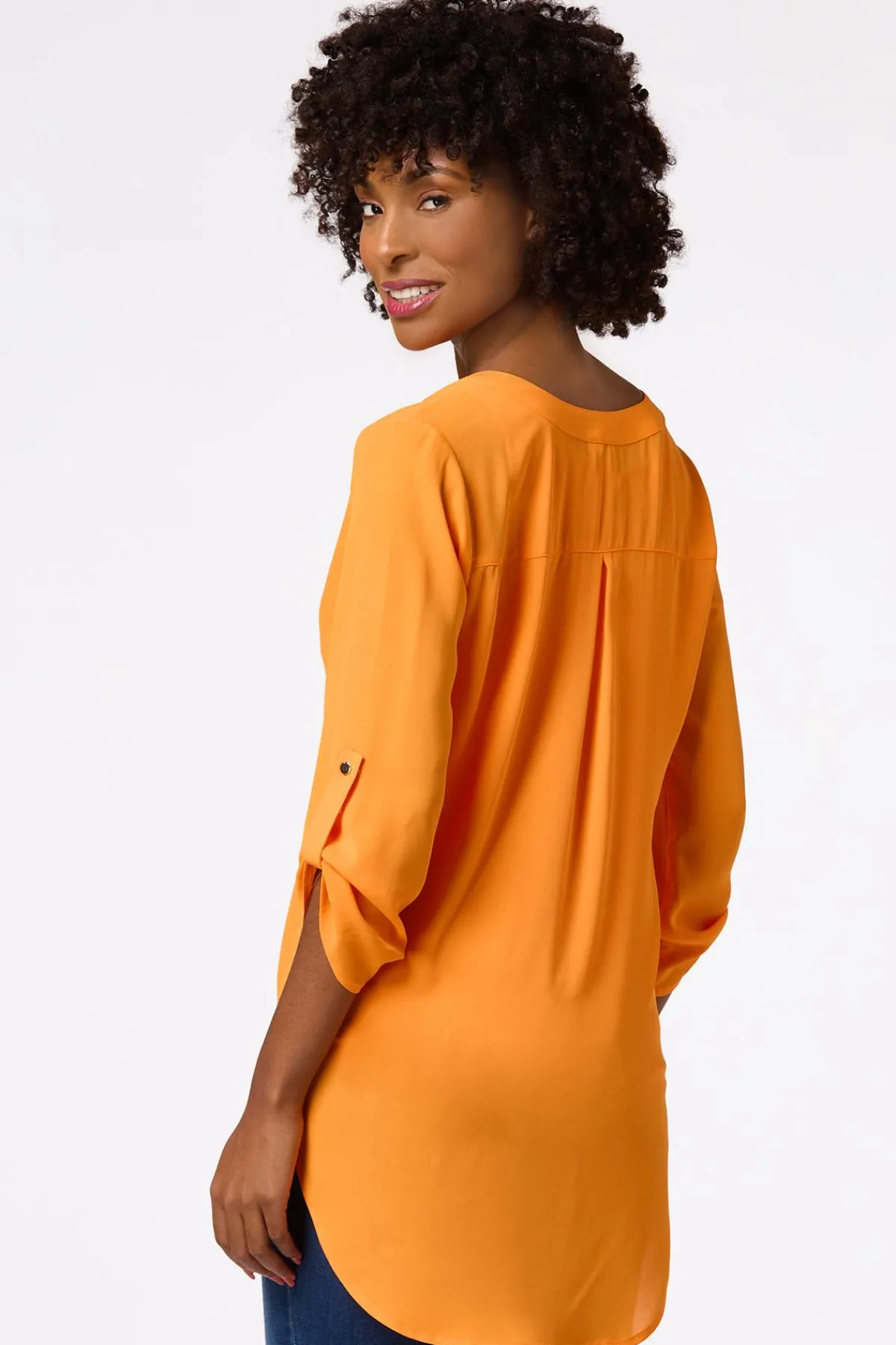 Cato Notched V- Neck Top> Tops