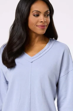 Cato Ocean Tide French Terry Top><noscript><img width=