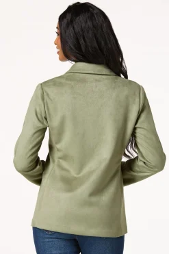 Cato Faux Suede Blazer> Suiting|Jackets & Vests