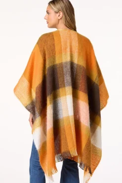 Cato Oversized Plaid Pocket Poncho> Cold Weather
