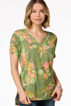 Cato Parrots In Paradise Top> Tops