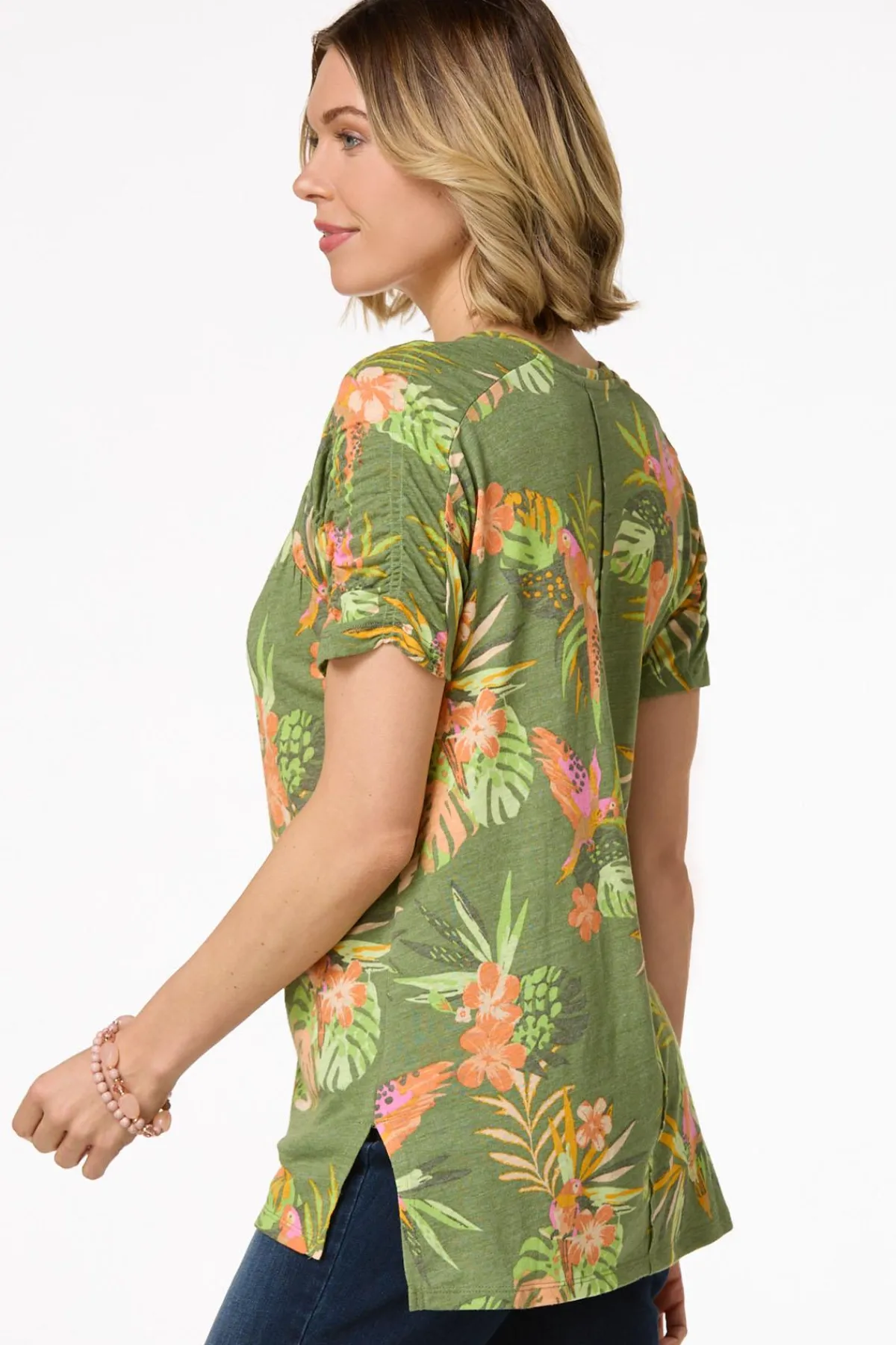 Cato Parrots In Paradise Top> Tops