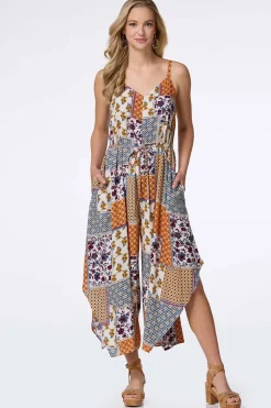 Cato Patchwork Genie Jumpsuit> Dresses