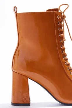 Cato Patent Lace Up Ankle Boots><noscript><img width=