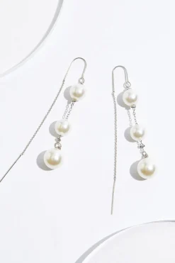 Cato Pearl Ball Linear Earrings> Social Occasion|Earrings