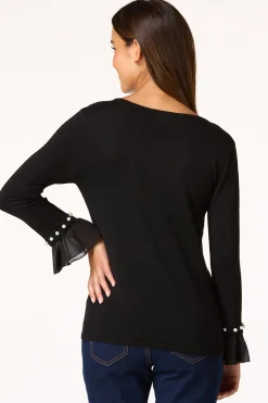 Cato Pearl Bell Sleeve Sweater> Sweaters