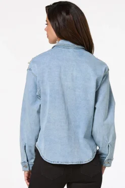 Cato Pearl Denim Shacket> Jackets & Vests|Jeans