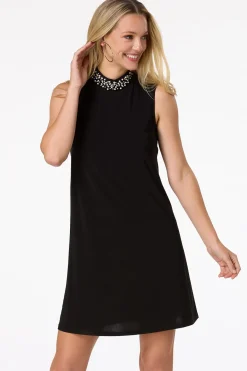 Cato Pearl Embellished Swing Dress> Dresses