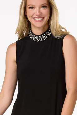 Cato Pearl Embellished Swing Dress><noscript><img width=