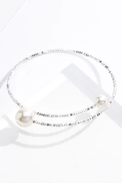 Cato Pearl End Choker Necklace> Necklaces