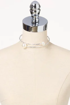 Cato Pearl End Choker Necklace> Necklaces