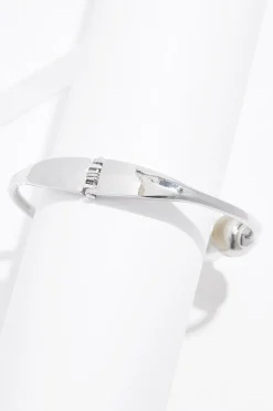 Cato Pearl Hinge Cuff Bracelet><noscript><img width=