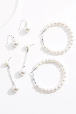 Cato Pearl Multi Earring Set> Social Occasion|Earrings
