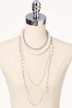 Cato Pearl Multi Layered Long Necklace> Necklaces