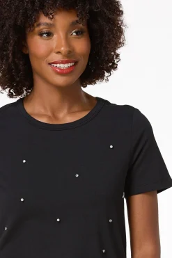 Cato Pearl Rhinestone Tee><noscript><img width=
