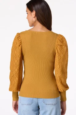 Cato Pearl Scoop Neck Sweater> Sweaters