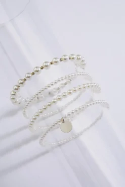 Cato Pearl Stretch Bracelet Set> Social Occasion|Bracelets