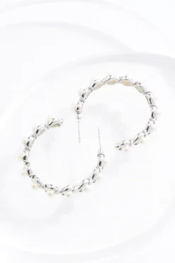 Cato Pearl Studded Hoop Earrings> Social Occasion|Earrings