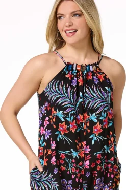 Cato Petite Beaded Floral Genie Jumpsuit><noscript><img width=