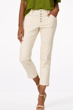 Cato Petite Button Front Ankle Pants> Petites|Jeans