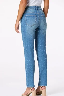 Cato Petite Embellished Mid Rise Jeans> Petites|Jeans