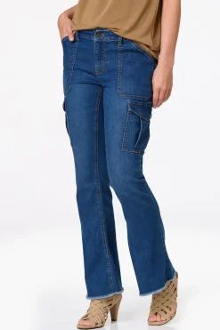 Cato Petite Flare Cargo Jeans><noscript><img width=