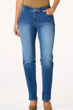 Cato Petite Mid Rise Faded Blue Jeans> Petites|Jeans