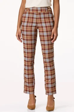 Cato Petite Slim Plaid Pants> Petites|Pants