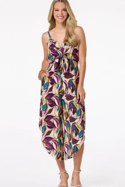 Cato Petite Tie Front Genie Jumpsuit> Petites|Dresses