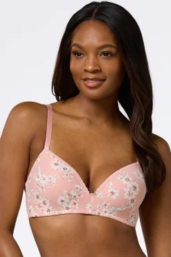 Cato Floral Wire- Free Bra Set> Intimates